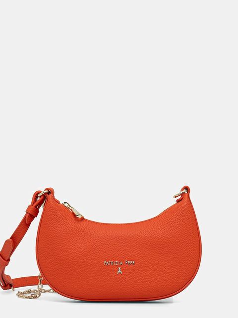 Patrizia Pepe torebka skórzana kolor pomarańczowy 8B0309 L001 - zdjęcie produktu nr 1