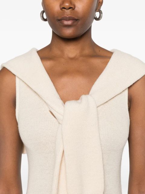 Aya Muse Vao sleeveless maxi dress - Neutrals