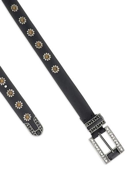 Golden Goose stud-embellishment leather belt - Black - zdjęcie produktu nr 2