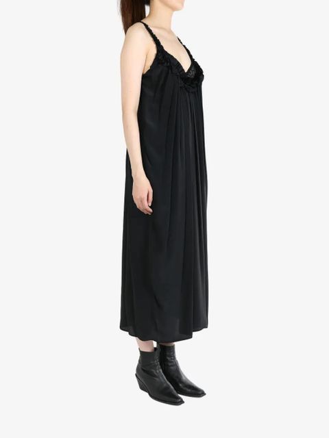 Simone Rocha lace-up satin dress - Black - zdjęcie produktu nr 2