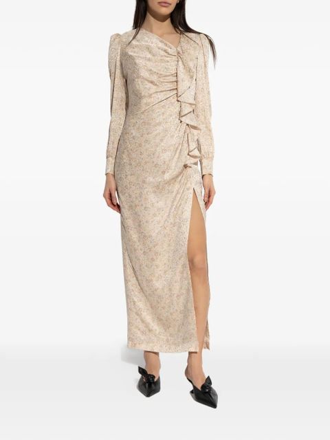 Alessandra Rich ruffled evening dress - Neutrals - zdjęcie produktu nr 2