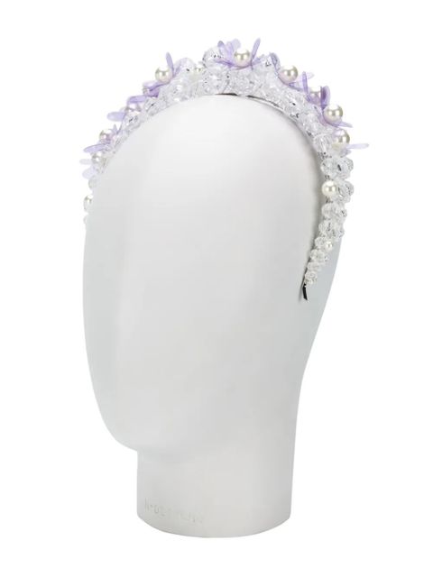 Simone Rocha floral appliqué hair band - Neutrals - zdjęcie produktu nr 2