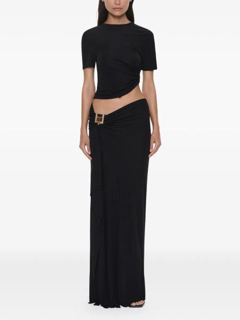 Christopher Esber Bezel Cascade Quartz long skirt - Black - zdjęcie produktu nr 1
