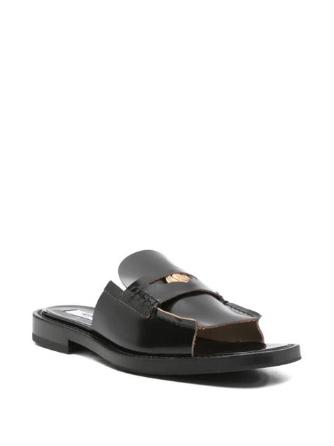 Moschino square-toe flat sandals - Black - zdjęcie produktu nr 2