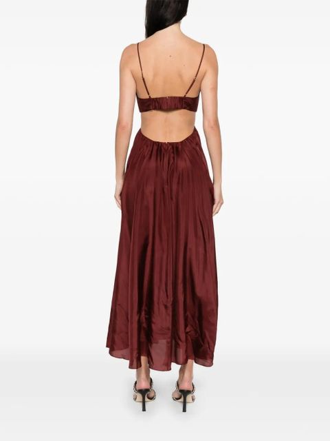 ZIMMERMANN cutout dress - Brown