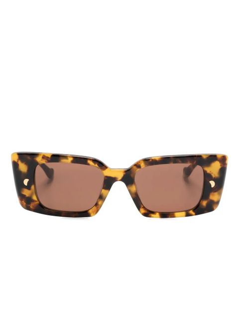 Nanushka Carmel rectangle-frame sunglasses - Brown - zdjęcie produktu nr 1