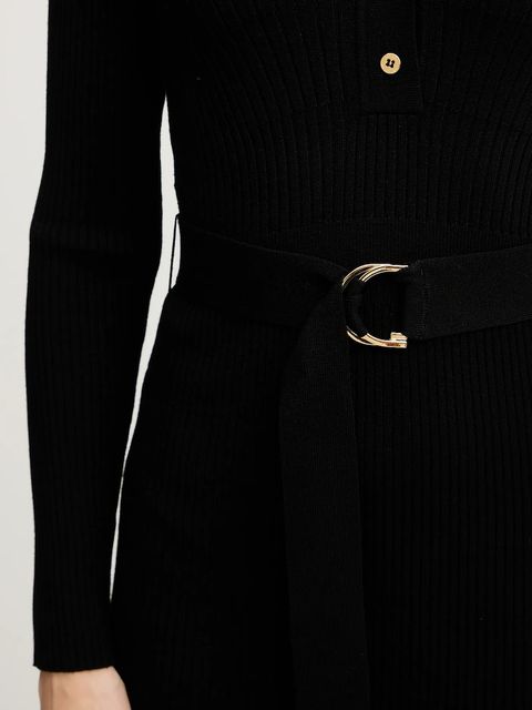 Marciano by Guess sukienka AGATHE kolor czarny maxi rozkloszowana 5BGK07 5891Z