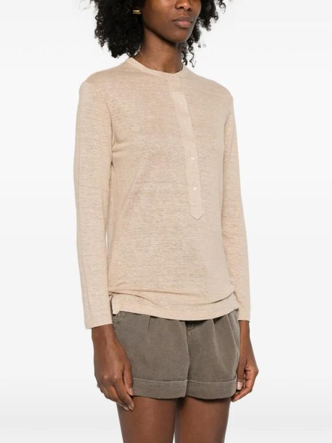 MARANT ÉTOILE Lucy button-down T-shirt - Neutrals - zdjęcie produktu nr 2