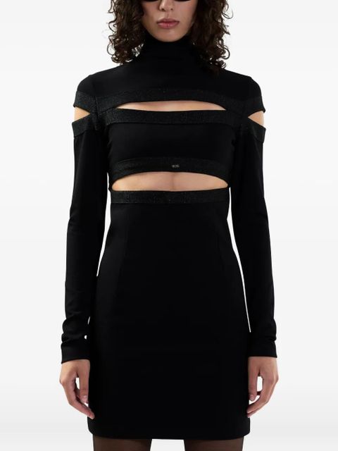 GCDS cut-out mini dress - Black