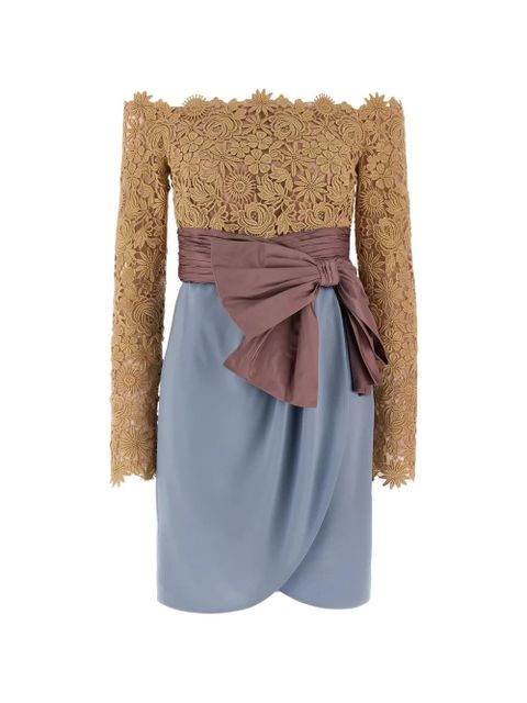 Valentino Garavani fleur ajours flower mix dress - Brown - zdjęcie produktu nr 1
