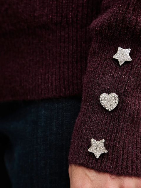 Morgan sweter z domieszką wełny damski kolor bordowy lekki MSTAR