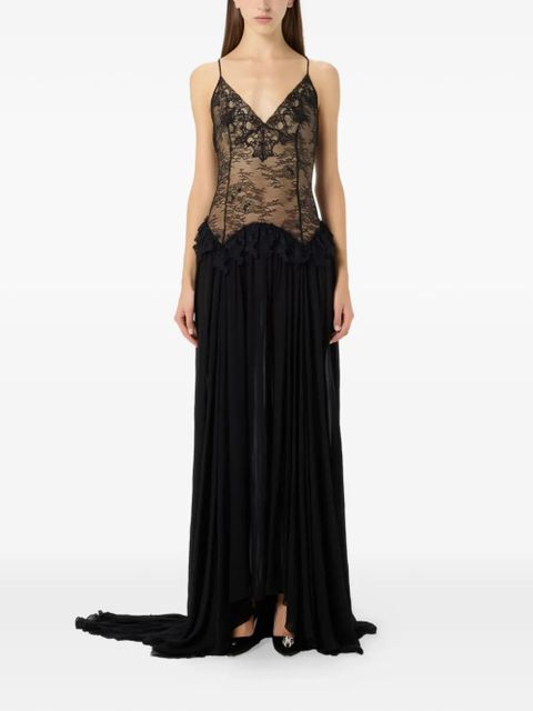 Blumarine lace-detail maxi dress - Black - zdjęcie produktu nr 2