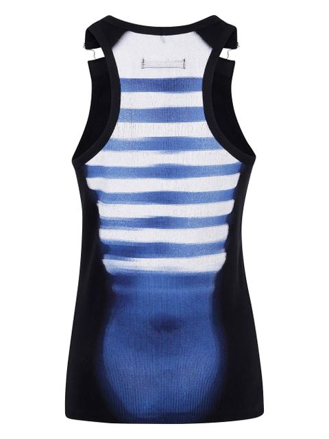 Jean Paul Gaultier striped top - Blue - zdjęcie produktu nr 2