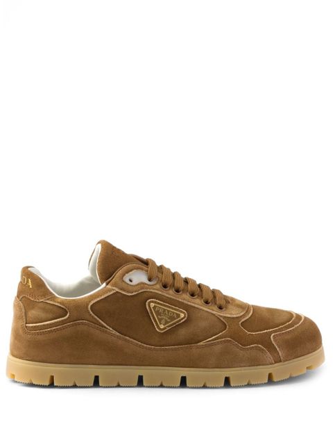 Prada Faded suede sneakers - Brown - zdjęcie produktu nr 1