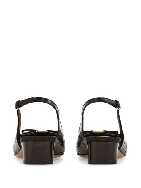 Ferragamo 30mm Vara pumps - Brown