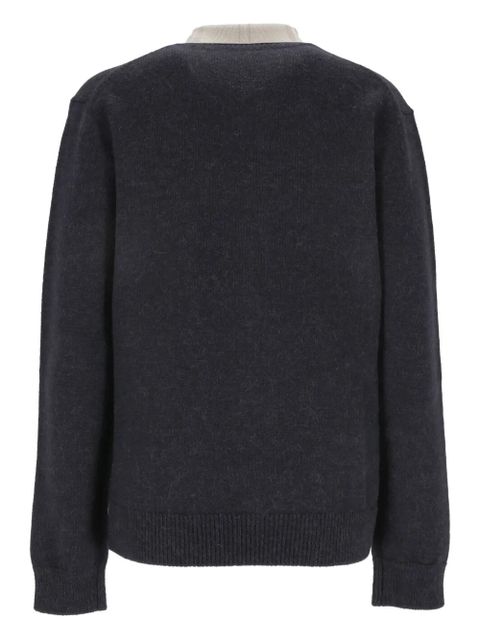 LOEWE V-neck long-sleeve sweater - Blue - zdjęcie produktu nr 2