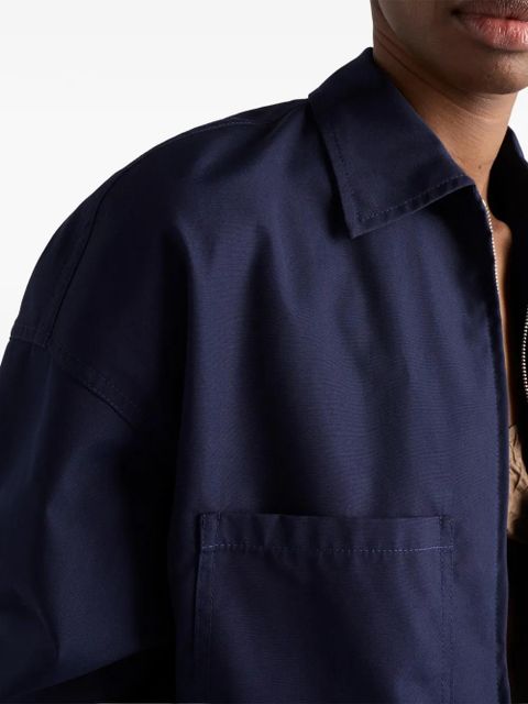 Prada poplin blouson jacket - Blue