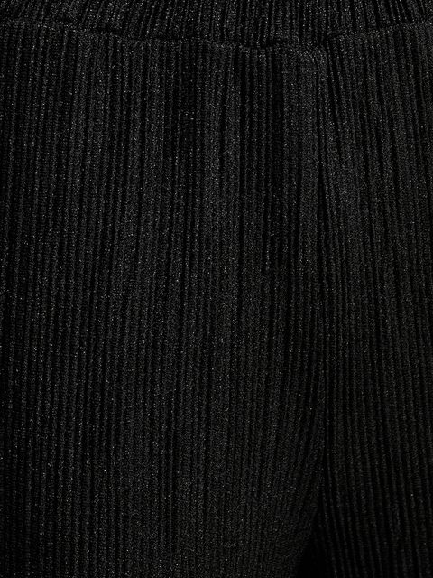 Morgan spodnie damskie kolor czarny szerokie high waist PIABOLO