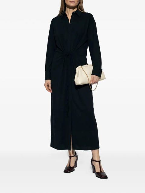 Sportmax tie-front shirt dress - Black - zdjęcie produktu nr 2