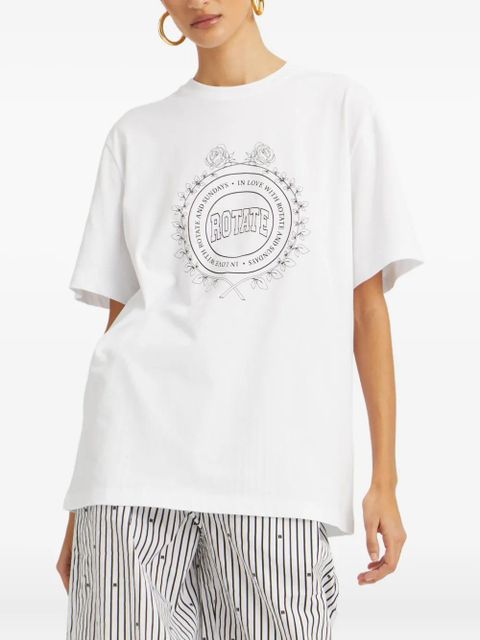 ROTATE BIRGER CHRISTENSEN logo print T-shirt - White - zdjęcie produktu nr 2