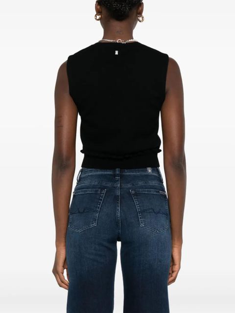 SANDRO sleeveless top - Black