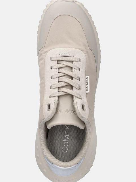 Calvin Klein sneakersy EVA RUNNER LACE UP MAT MIX damskie kolor beżowy YW0YW02016