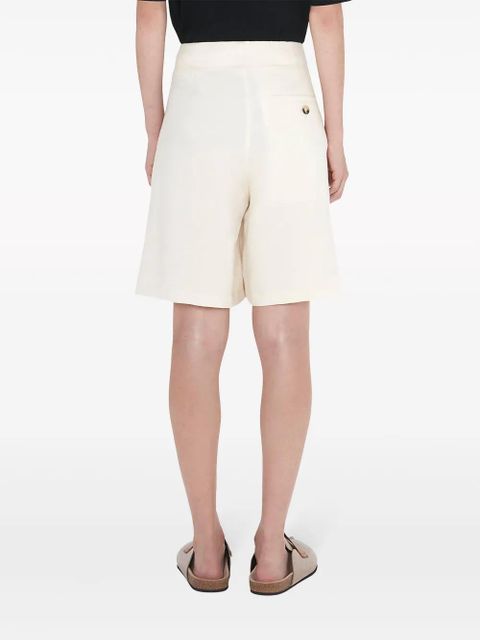 JW Anderson logo-tape wide-leg shorts - White