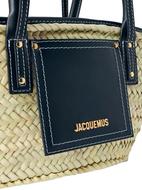 Jacquemus Le Petit Panier Soli interwoven tote bag - Neutrals