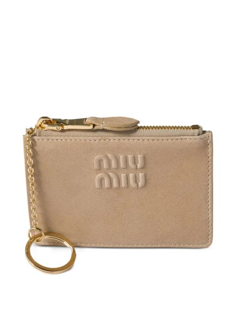 Miu Miu nappa-leather card holder - Neutrals