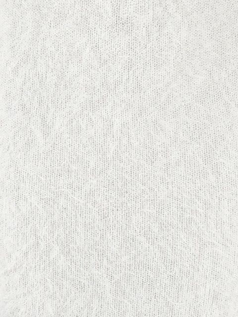 Manière De Voir off-shoulder knitted maxi dress - White