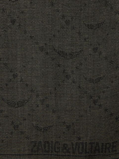 Zadig&Voltaire Glenn monogram scarf - Grey - zdjęcie produktu nr 2