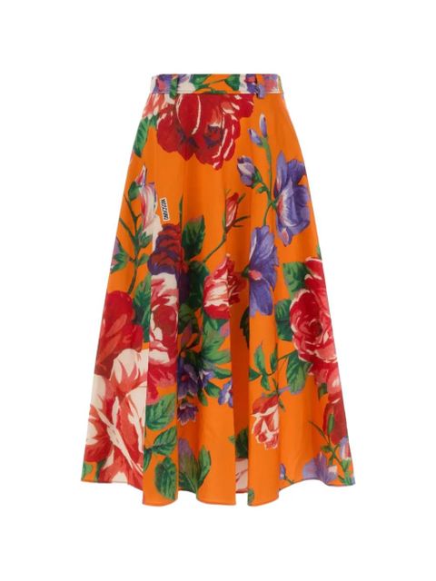 Moschino printed midi skirt - Orange - zdjęcie produktu nr 1