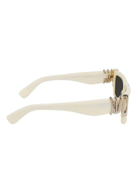 Lanvin rectangle-frame sunglasses - Neutrals