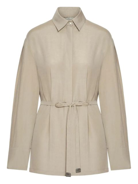 Max Mara belted utility shirt - Neutrals - zdjęcie produktu nr 1