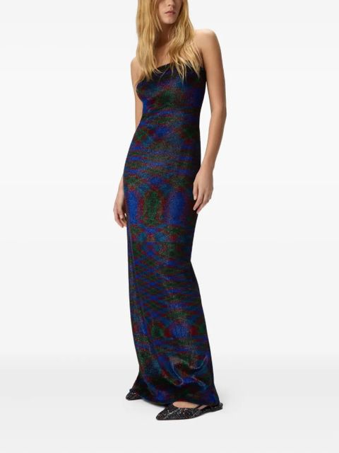 Missoni strapless patterned maxi dress - Blue