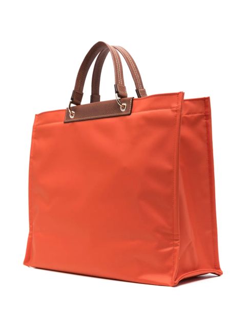 Longchamp large Cabas tote bag - Orange