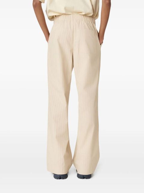 Axel Arigato striped cotton trousers - Neutrals