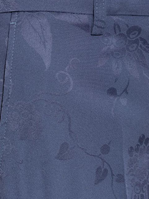 ETRO floral-print trousers - Blue