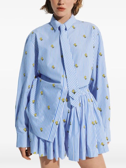 Essentiel Antwerp Peanuts™ Snoopy-print striped shirt - Blue