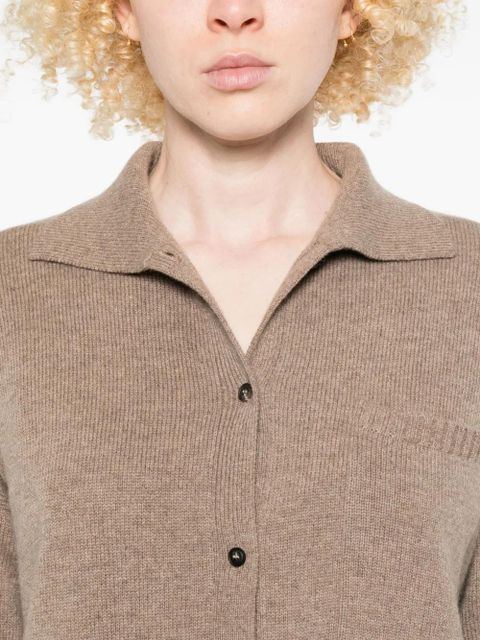 Max Mara buttoned chest-pocket cardigan - Brown