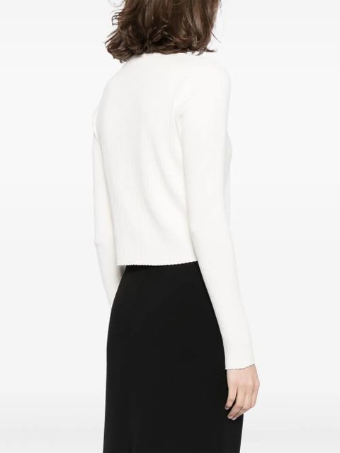 Reformation Joanne organic cotton blend cardigan - White