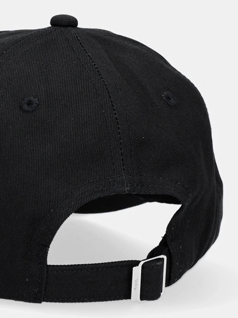 Juicy Couture czapka z daszkiem bawełniana PEACE LOVE AND JUICY CAP kolor czarny z aplikacją JCAWH225703