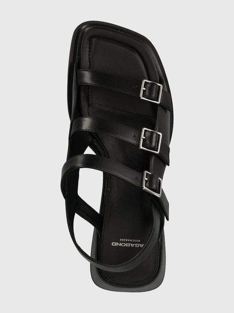 Vagabond Shoemakers sandały skórzane INES kolor czarny 5711-001-20