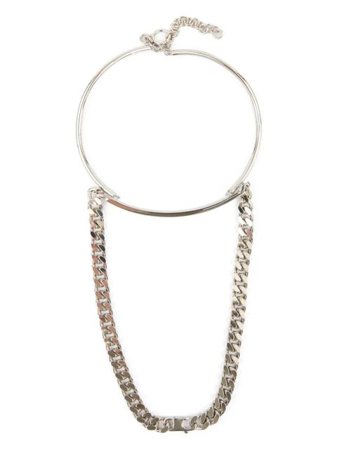MM6 Maison Margiela mixed chain necklace - Silver - zdjęcie produktu nr 1