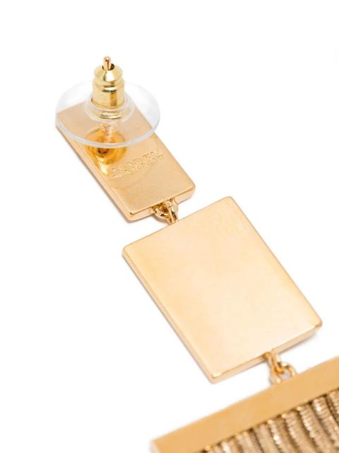 ISABEL MARANT rectangle fringe earrings - Gold
