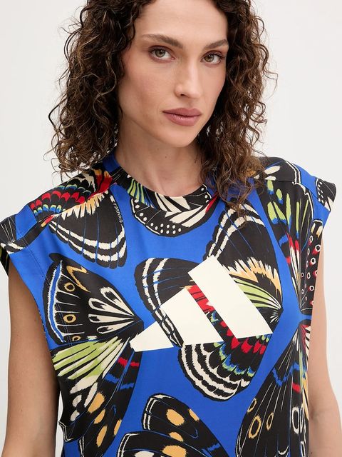 adidas Performance top treningowy x Farm Rio kolor niebieski KB5566