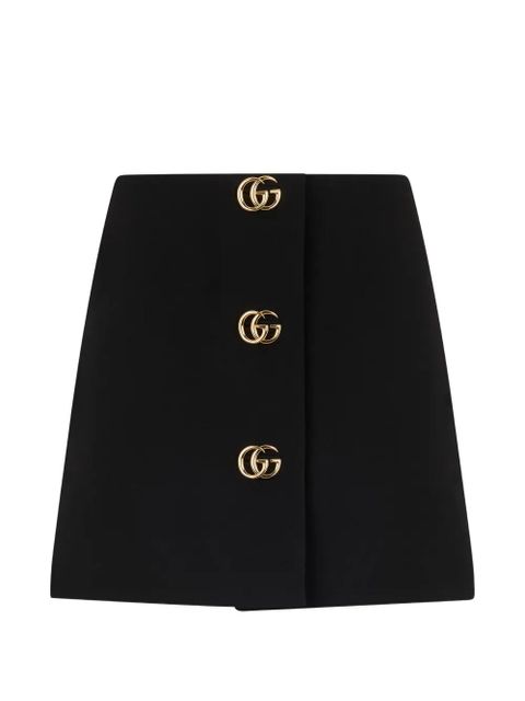 Gucci Double-G A-line mini skirt - Black - zdjęcie produktu nr 1