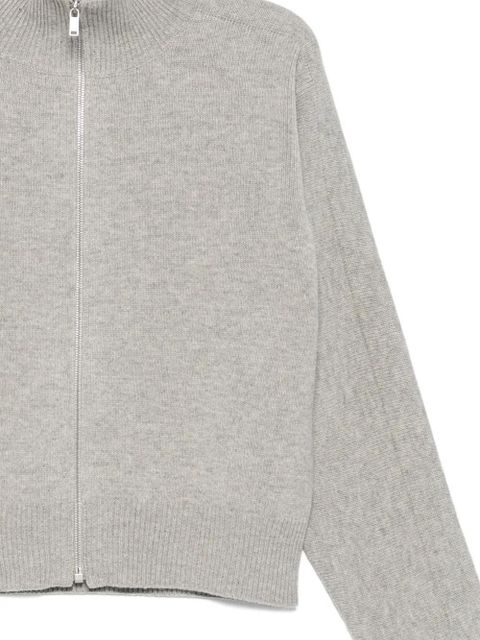 Jil Sander high-neck zip-front cardigan - Grey