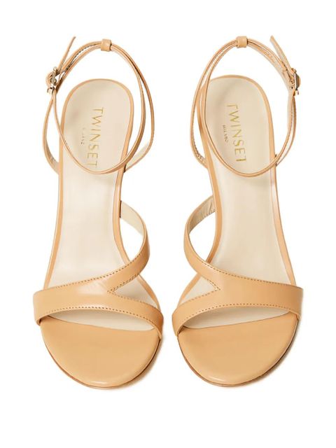 TWINSET 100mm ankle-strap sandals - Brown