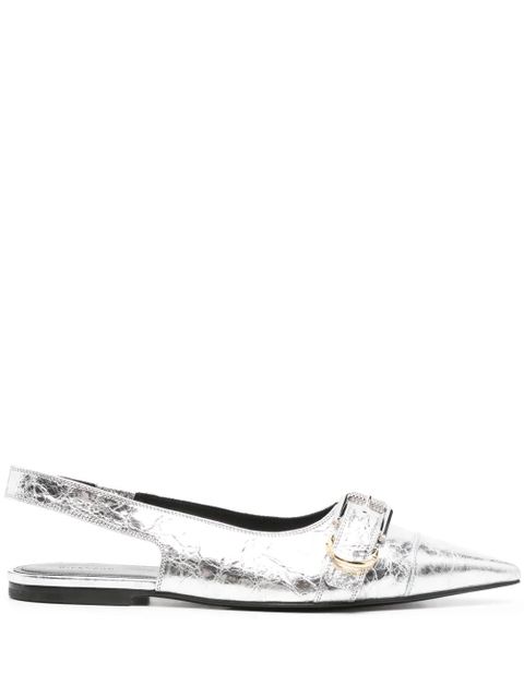 Givenchy Voyou slingback ballerina shoes - Silver - zdjęcie produktu nr 1